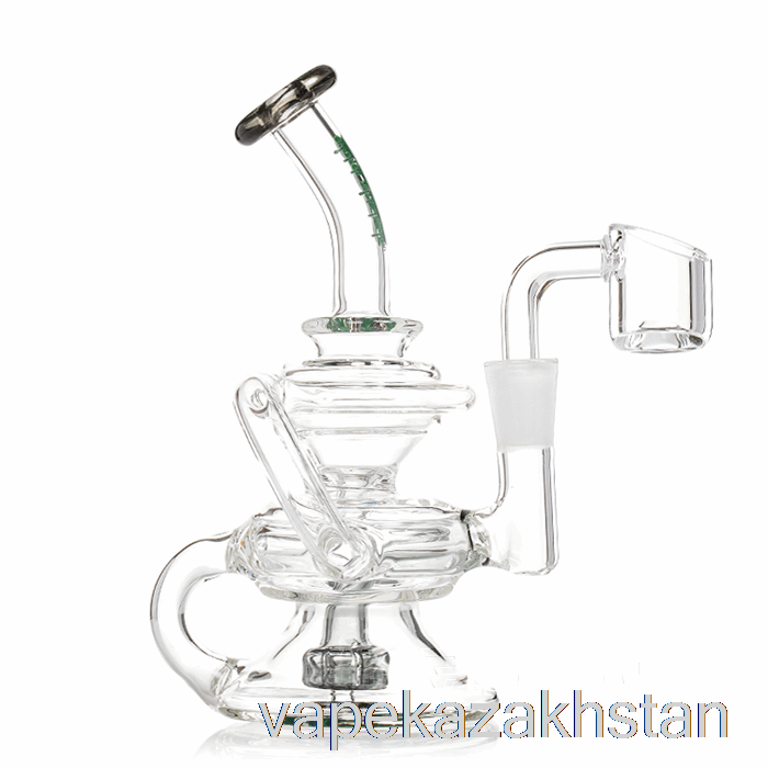 Vape Smoke Ooze Rip Tide Mini Recycler Dab Rig Ocean Green (Clear / Teal)